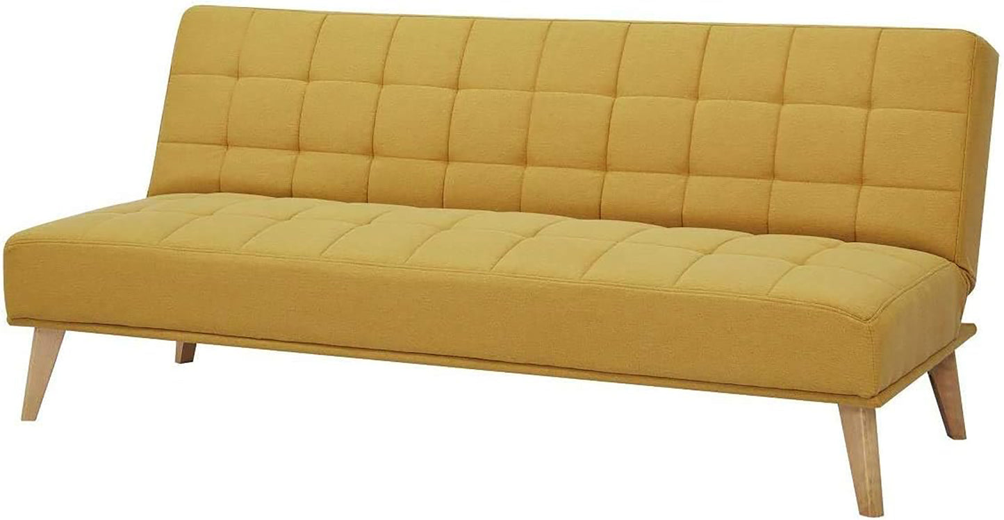 SKY-TOUCH Adjustable Folding Accent Sofa Couch for Living Room,Futon Fold Sofa Bed,Convertible Sleeper Sofa with Tapered Wood Legs,Convertible Modern Futon for Living Room,180×80×80cm