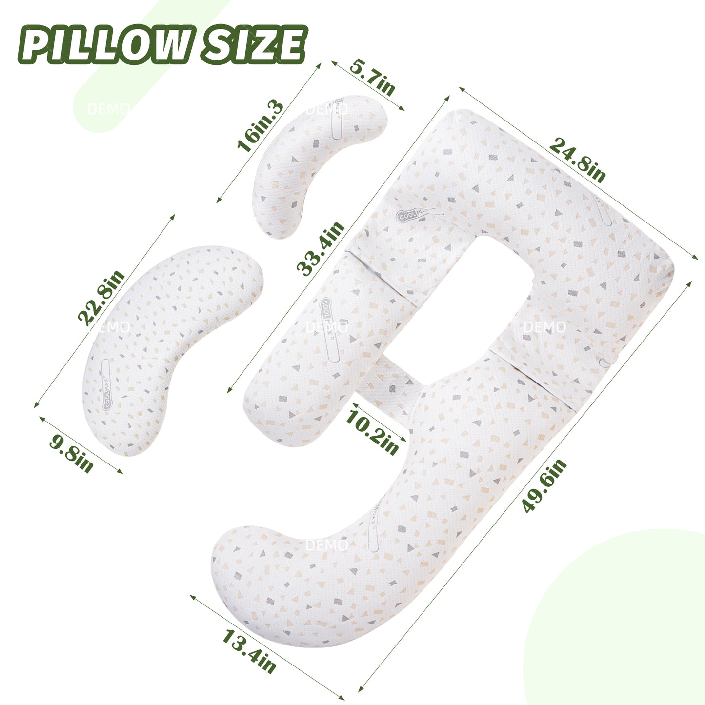 SKY-TOUCH Pregnancy Pillow,Side Sleeper Pillow Pregnant,Support Waist, Abdomen and Legs,Comfortable Side Sleeping Waist Belly Back Support U-shaped Multifunctional Pillow,Removable and washable