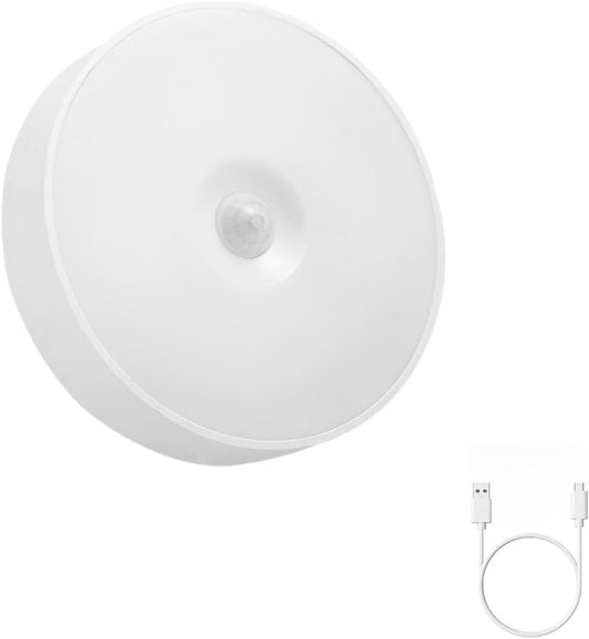 SKY-TOUCH قطعة واحدة من ضوء مستشعر LED: مصباح تحريض ذكي للجسم يعمل بمنفذ USB قابل لإعادة الشحن، ضوء خزانة لاسلكي 2 وضع اللون لضبط الدرج وغرفة النوم وغرفة المعيشة وخزانة الملابس والحمام تحت الخزانة