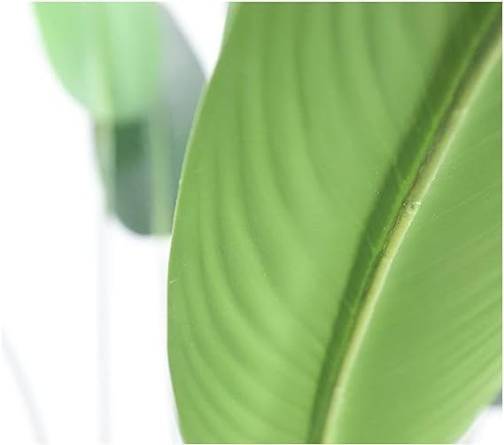 SKY-TOUCH Artificial Fake Plants: Banana Leaf Faux Plants Indoor Realistic Plants with Banana Leaf for Office Home Room Decor