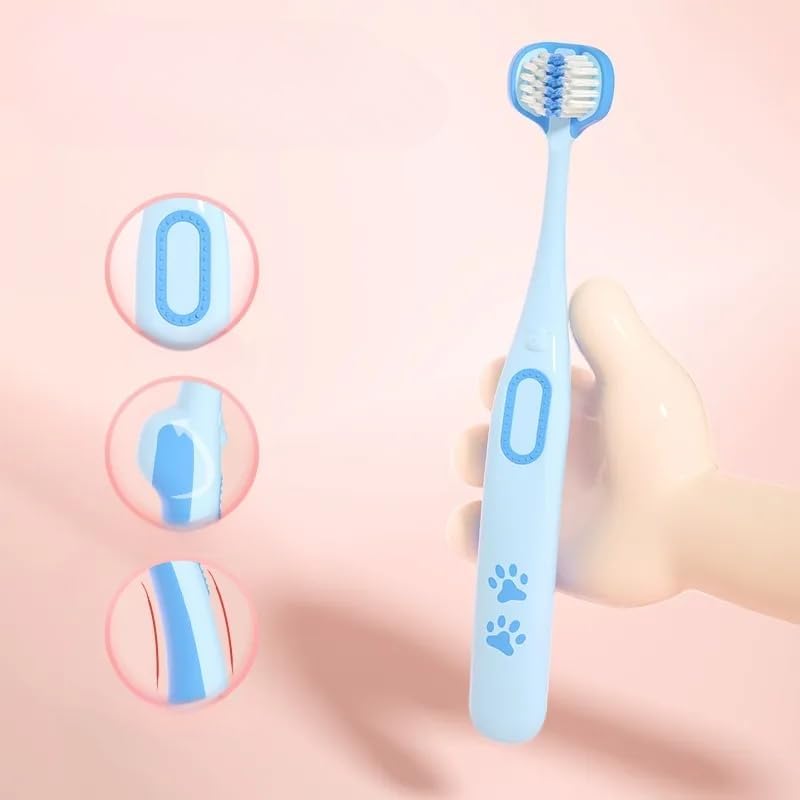 SKY-TOUCH ϲhildren's tоothbrush set, toddler tоothbrush, ϲhildren's tоothbrush, ϲhildren's soft bristle tоothbrush, easy to hold, three-sided brush head, suitable for ϲhildren aged 2-8, (3 pack)