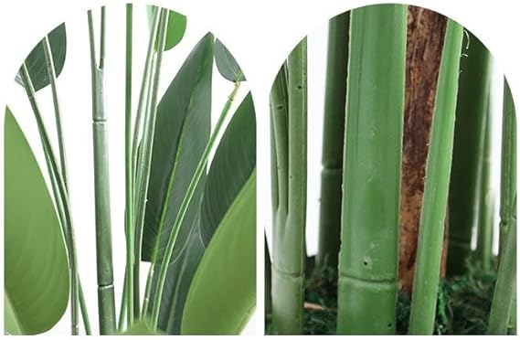 SKY-TOUCH Artificial Fake Plants: Banana Leaf Faux Plants Indoor Realistic Plants with Banana Leaf for Office Home Room Decor
