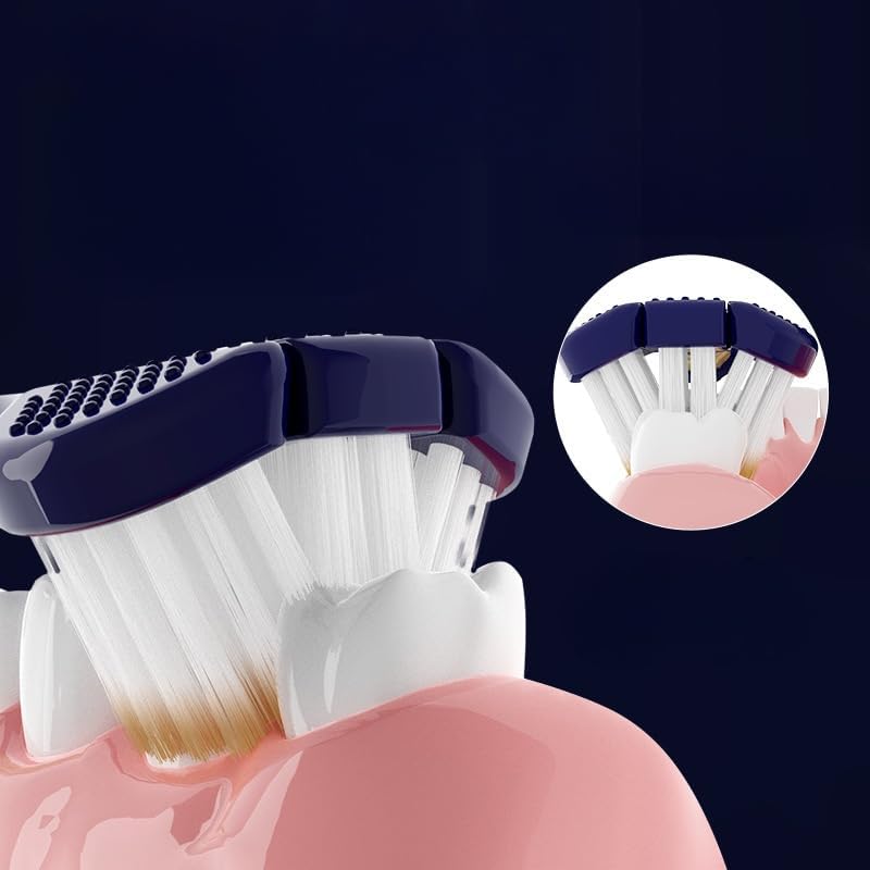 SKY-YOUCH Adult Soft Τoothbrush, Medium Soft Τoothbrush, Three-sided Bristle Τoothbrush, Excellent Cleaning Effect, Convenient for Traveling, Suitable for Sensitive Teeth and Gum Recession (6 Pack)