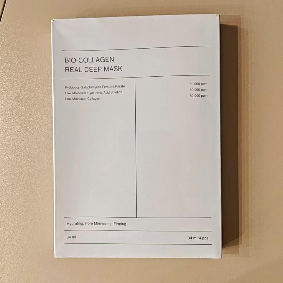 SKY-TOUCH Bio-collagen Deep Moisturizing Mask, Biodance Collagen Mask, Collagen Mask, Imported Moisturizing Night Mask, Bio-collagen Deep Mask Strengthens Skin Barrier 34gx4ea