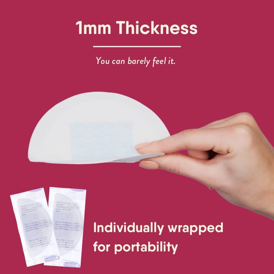 SKY-TOUCH 30 sheet Disposable Breast Pads,Soft Nursing Pads Breast Pads,Wrapped Absorbent Breast Pads for Breastfeeding, Ultra-Absorbent and Portable Breast Pads,Leak-Proof Portable Nipple Pads