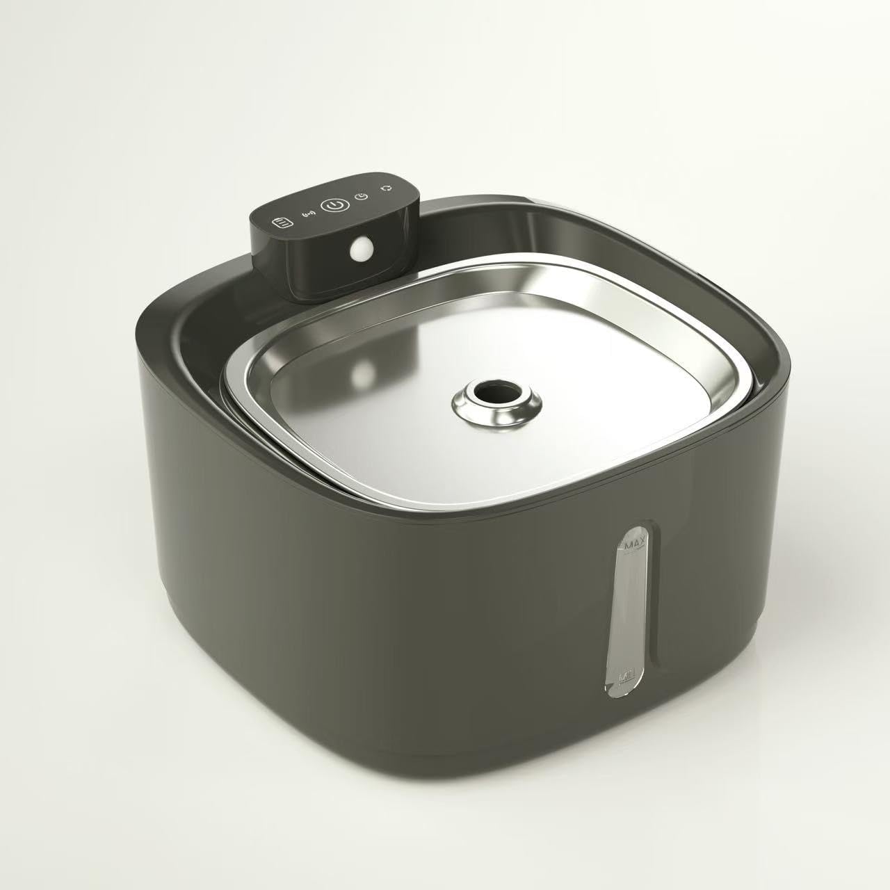 SKY-TOUCH Intelligent Induction Cat Water Fountain|3.2L Cordless Water Dispenser|30dB Ultra Quiet|60-Day Battery Life|1.5M Infrared Sensor|3 Water spray Modes|Low energy consumption, Black,21*21*14cm