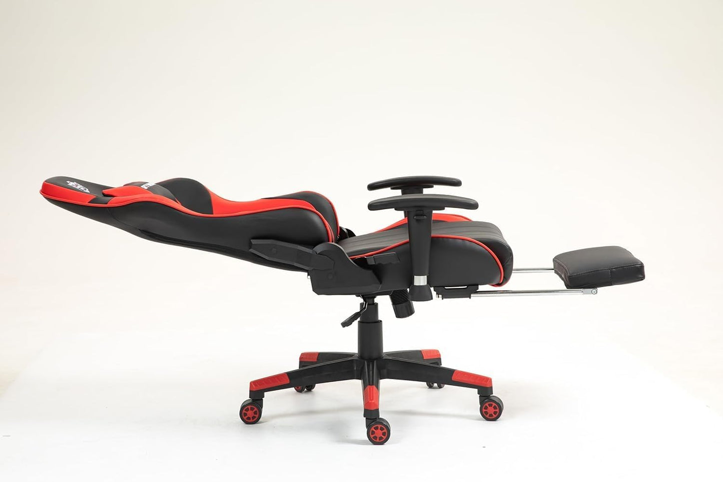 SKY-TOUCH Ergonomic Gaming Chair | PC Gaming Chair | Computer Chair | Reclining,Headrest,Footrest,Lumbar Support, Adjustable Armrests,Height Adjustable | Swivel,54x52x132cm, Red,Thickened Pu leather