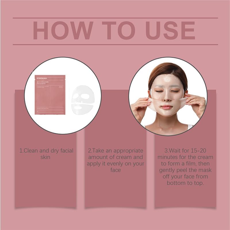 SKY-TOUCH Bio-collagen Deep Moisturizing Mask, Biodance Collagen Mask, Collagen Mask, Imported Moisturizing Night Mask, Bio-collagen Deep Mask Strengthens Skin Barrier 34gx4ea