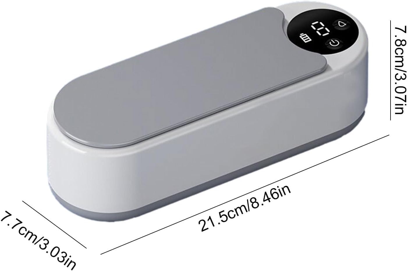 SKY-TOUCH Ultrasonic Cleaner,Professional 500ml Jewelry Cleaner with 45000Hz Frequency, Basket, and 10 Digital Timer Settings for Rings, Glasses, Watches, and Dentures Cleaning