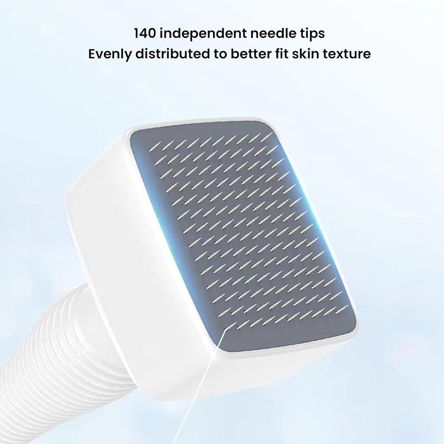 SKY-TOUCH Derma Microneedling Stamp with 140 Needles|Professional Adjustable Titanium Microneedling Tool |Beauty Skin Pen for Skin, Beard & Hair Growth, Needle Length (0-0.3mm), For Men & Women