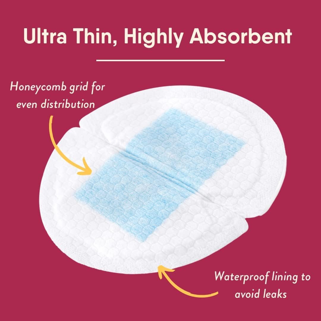 SKY-TOUCH 30 sheet Disposable Breast Pads,Soft Nursing Pads Breast Pads,Wrapped Absorbent Breast Pads for Breastfeeding, Ultra-Absorbent and Portable Breast Pads,Leak-Proof Portable Nipple Pads
