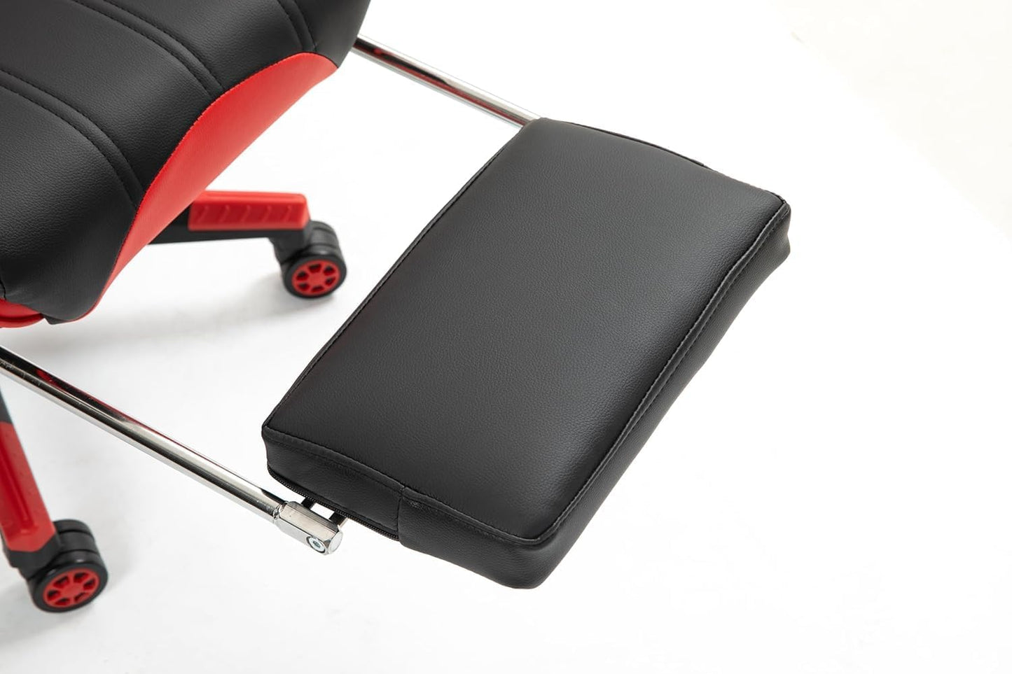 SKY-TOUCH Ergonomic Gaming Chair | PC Gaming Chair | Computer Chair | Reclining,Headrest,Footrest,Lumbar Support, Adjustable Armrests,Height Adjustable | Swivel,54x52x132cm, Red,Thickened Pu leather