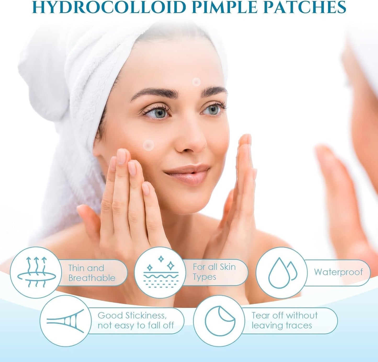 SKY-TOUCH Acne Pimple Patch,Invisible waterproof 1 Pack(36 Dots)