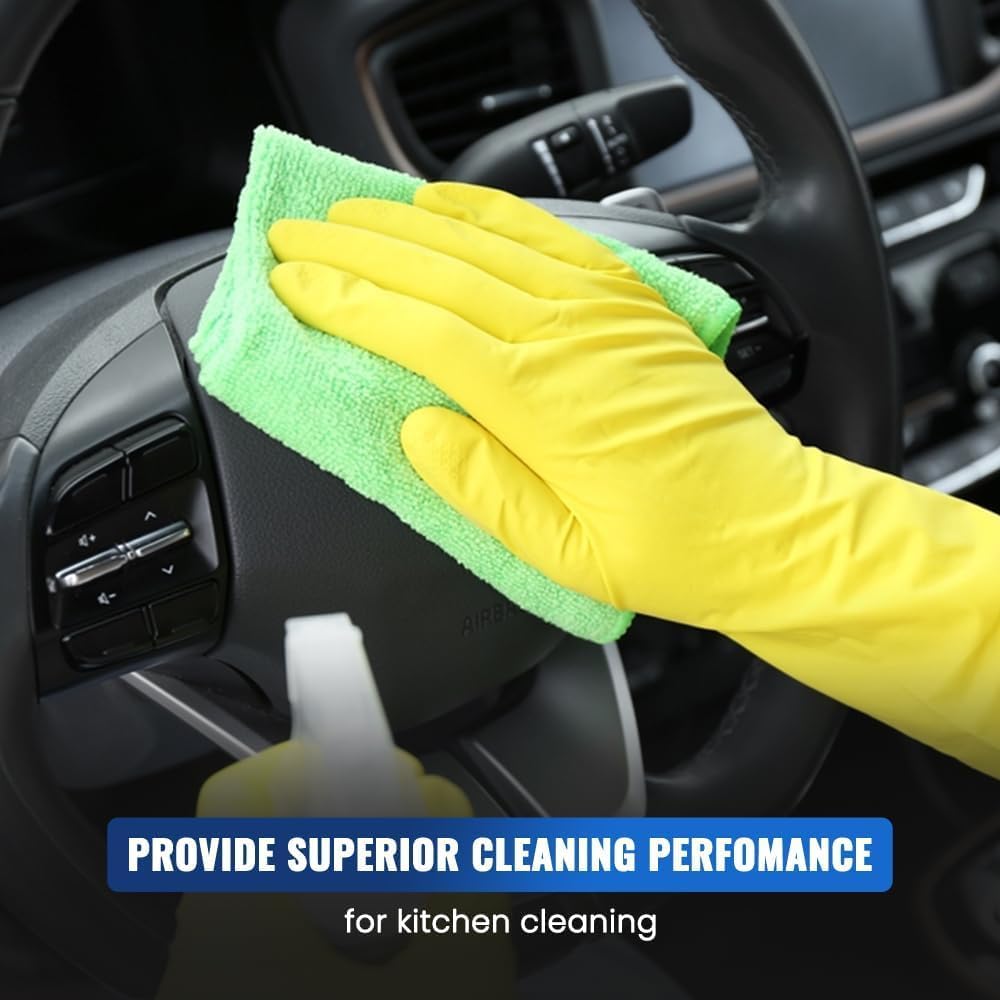 SKY-TOUCH 20 PACK Microfibre Cleaning Cloths, Highly Absorbent Cleaning Supplies, Lint Free Cloths for Multiple-Use, Washable Cloth Duster for House, Kitchen, Car, Motorbike, Windows 30 x 30 cm