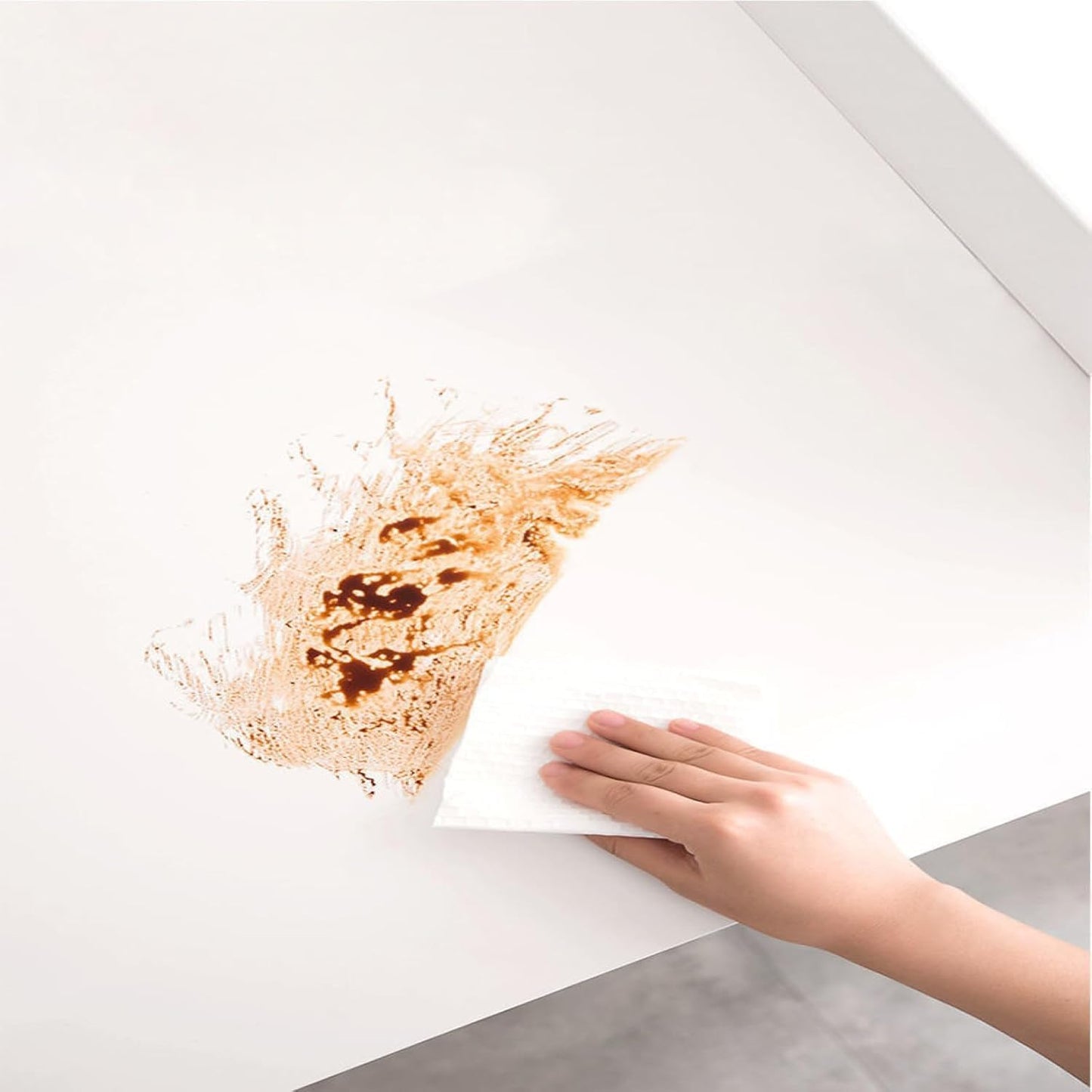 SKY-TOUCH 50 draws Disposable Dish Rags,Dish Towels,Disposable Cleaning Cloths for Kitchen Degreasing Disposable Dish Rags,White(1 pack)