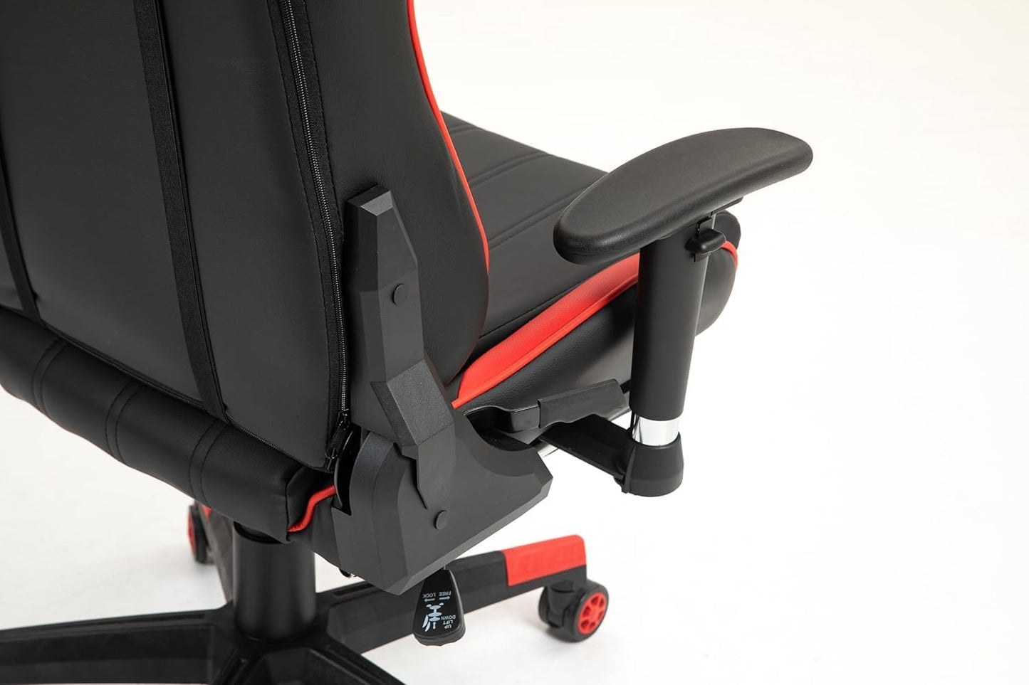SKY-TOUCH Ergonomic Gaming Chair | PC Gaming Chair | Computer Chair | Reclining,Headrest,Footrest,Lumbar Support, Adjustable Armrests,Height Adjustable | Swivel,54x52x132cm, Red,Thickened Pu leather