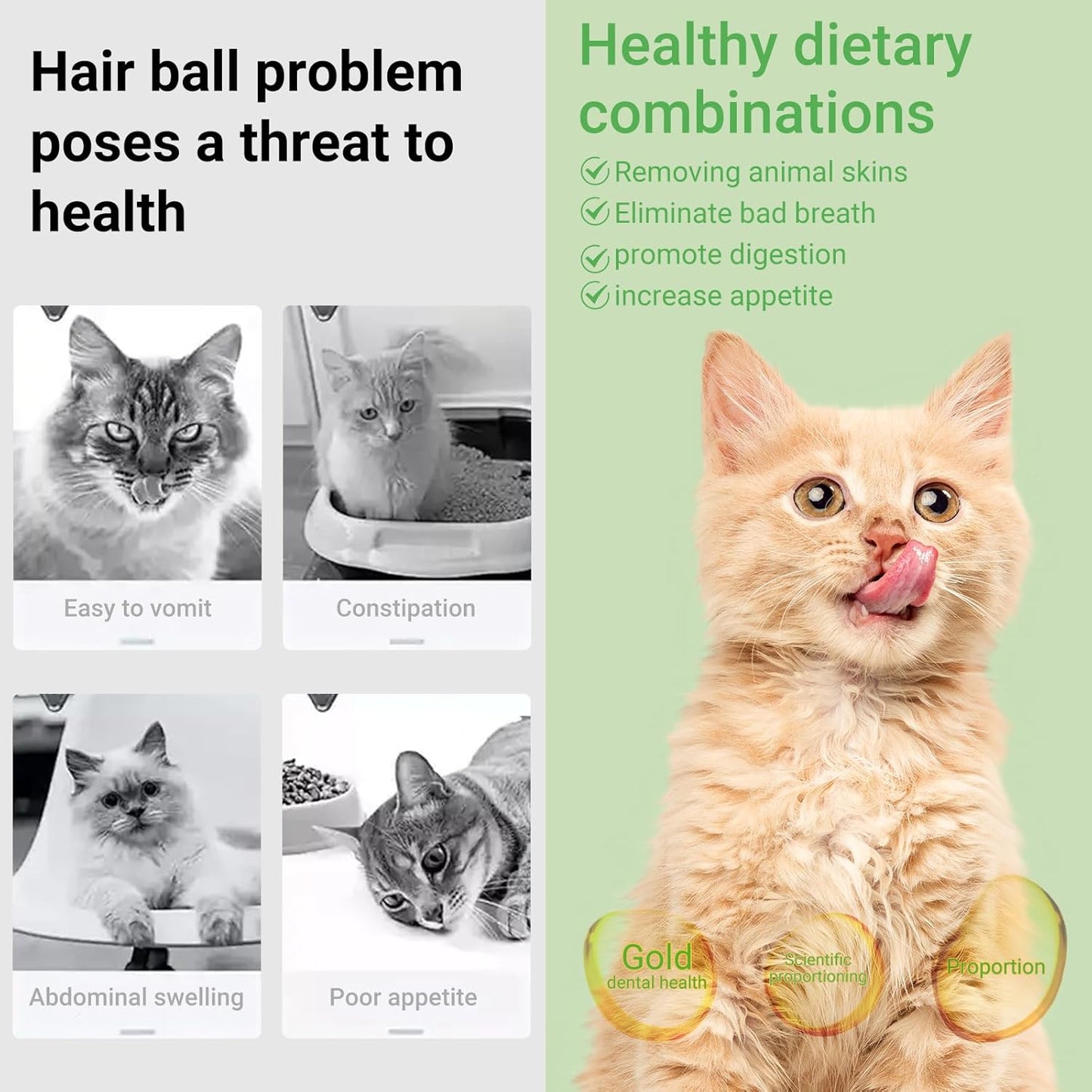 SKY-TOUCH 16 Pieces Cat Grass Treats for Cats, Edible Cat Chew Sticks Toys, Natural Dried Treats Snacks for Hairball Removal&Teeth Cleaning, Light Green - Increase Appetite,100g