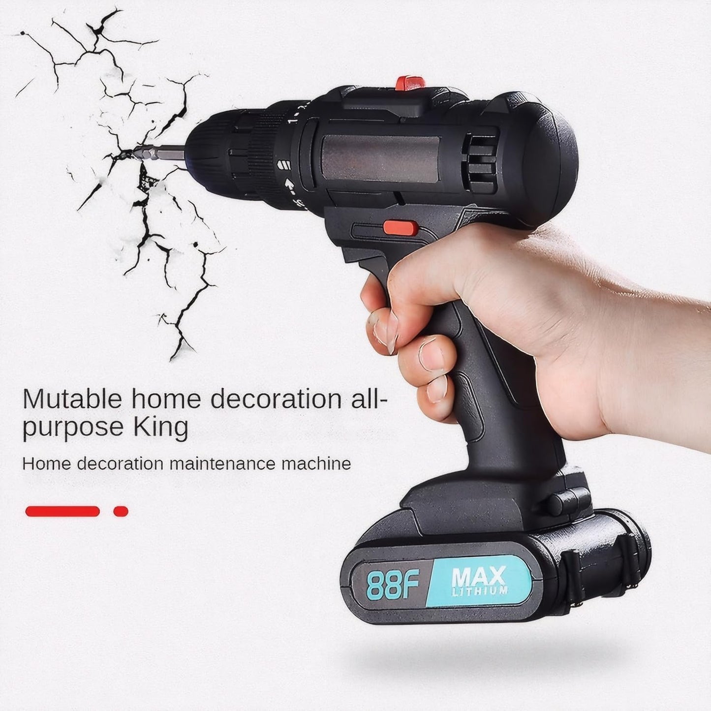 SKY-TOUCH 21V Cordless Drill Set with 2 Batteries, Charger, 28 Accessories and Storage Case, Electric Power Drill Kit with 2 Variable Speed, 25+1 Torque Settings, Forward/Reverse Control, LED Light