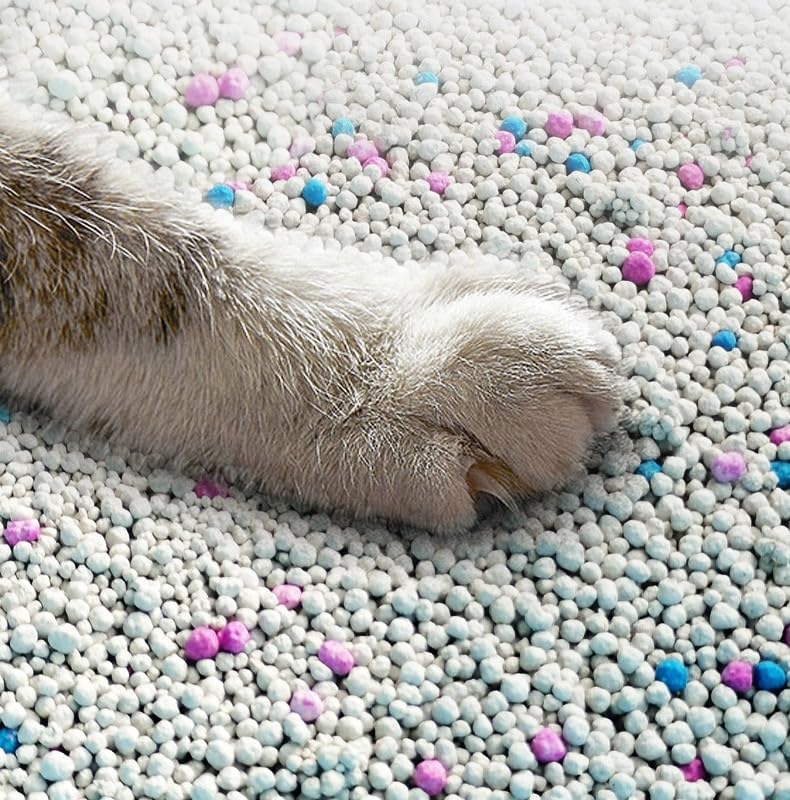 SKY-TOUCH Cat Litter, Fast Clumping, Dust-Free, Strong Odor Control, Low Tracking, Antibacterial Protection, Safe for Pets and People (5kg Lemon)