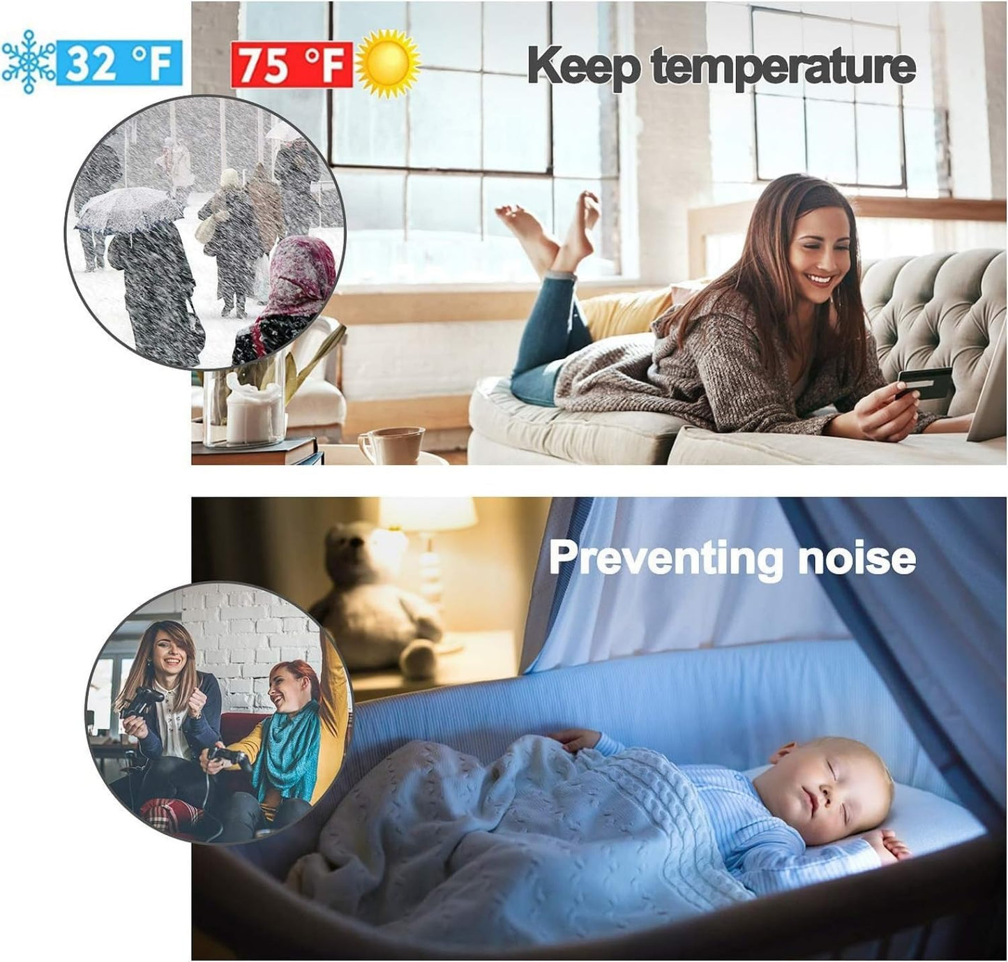 SKY-TOUCH شريط مانع تسرب الباب، سدادة مسودة الباب، ذاتية اللصق عازلة للصوت للباب، تجريد الطقس، استبعاد مسودة الأبواب لمنع الحشرات والهواء والغبار (1 متر*1 قطعة)