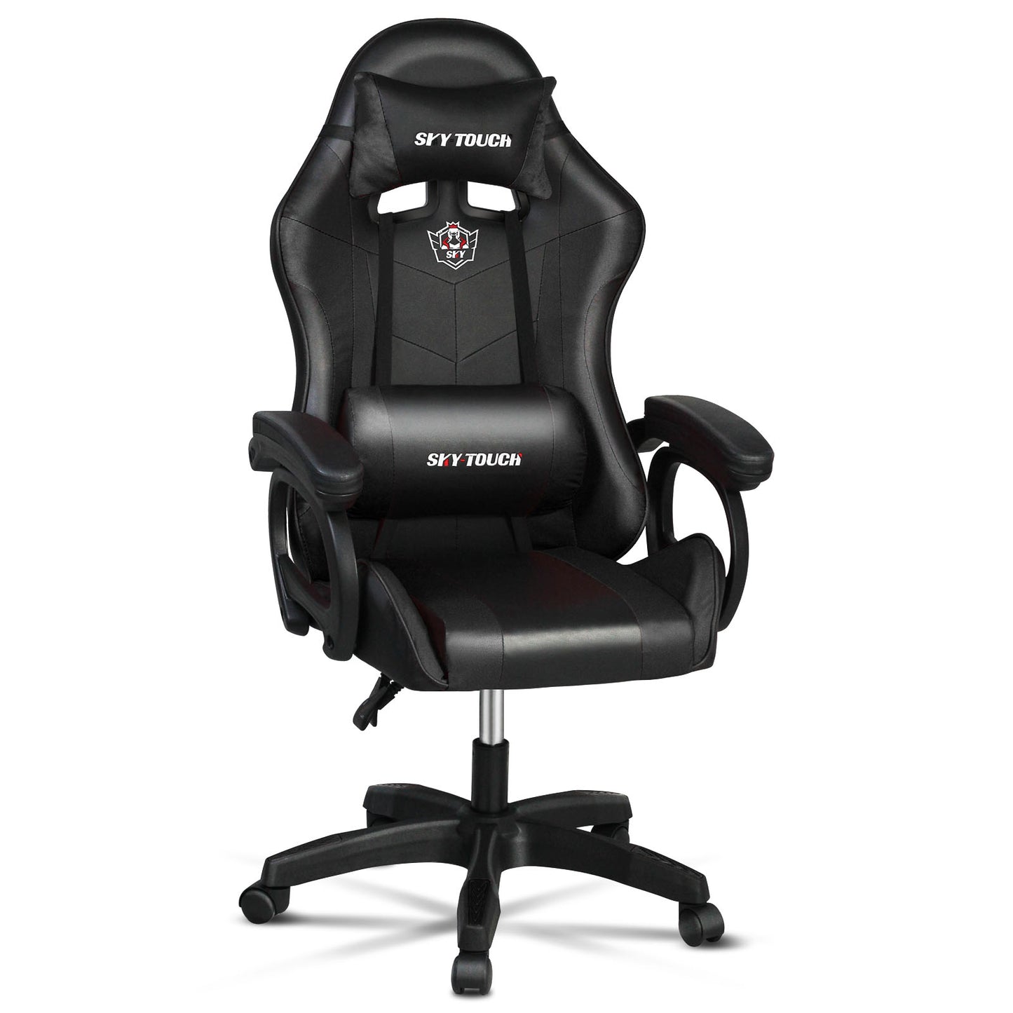 SKY-TOUCH Gaming Chair,Adjustable Computer Chair Pc Office Pu Leather High Back, Ergonomic design Lumbar Support,Comfortable Armrest Headrest