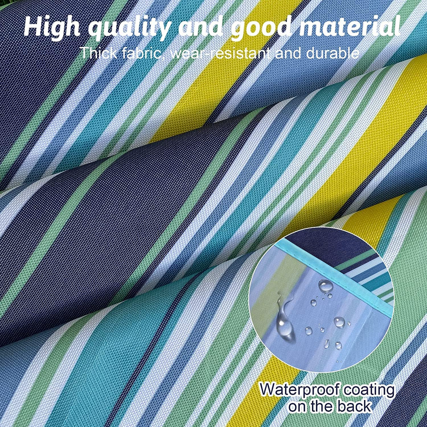 SKY TOUCH Fortable Picnic Blanket Waterproof Beach Blanket Waterproof Picnic Blanket Portable Picnic Mat Portable Beach Mat For Outdoor Camping Family Outdoor Park Garden Blue(145 ×200cm), Full