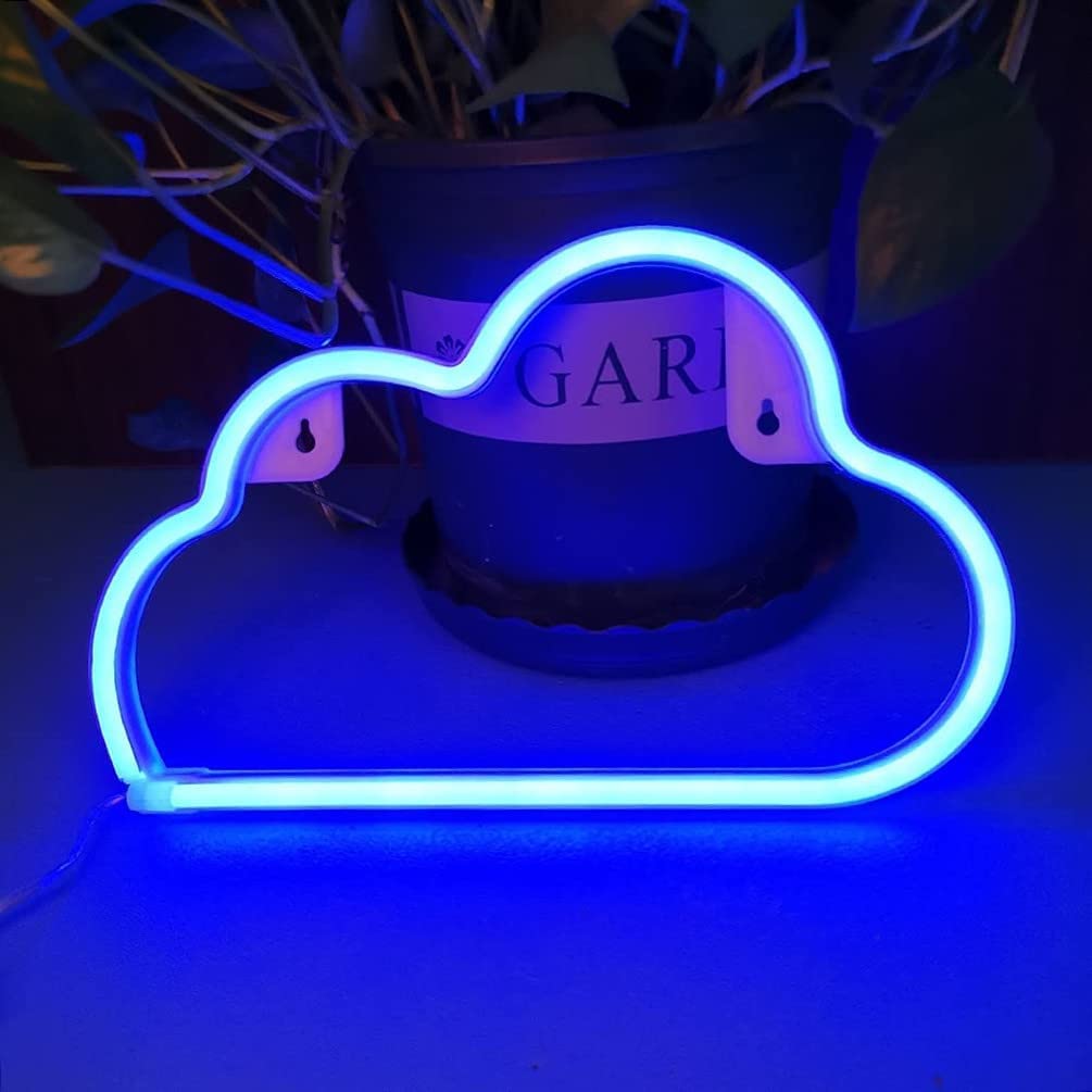 280pcs Neon Light Cloud, LED Neon Wall Decor Light, Battery or USB Operated, Wall Decor for Bedroom