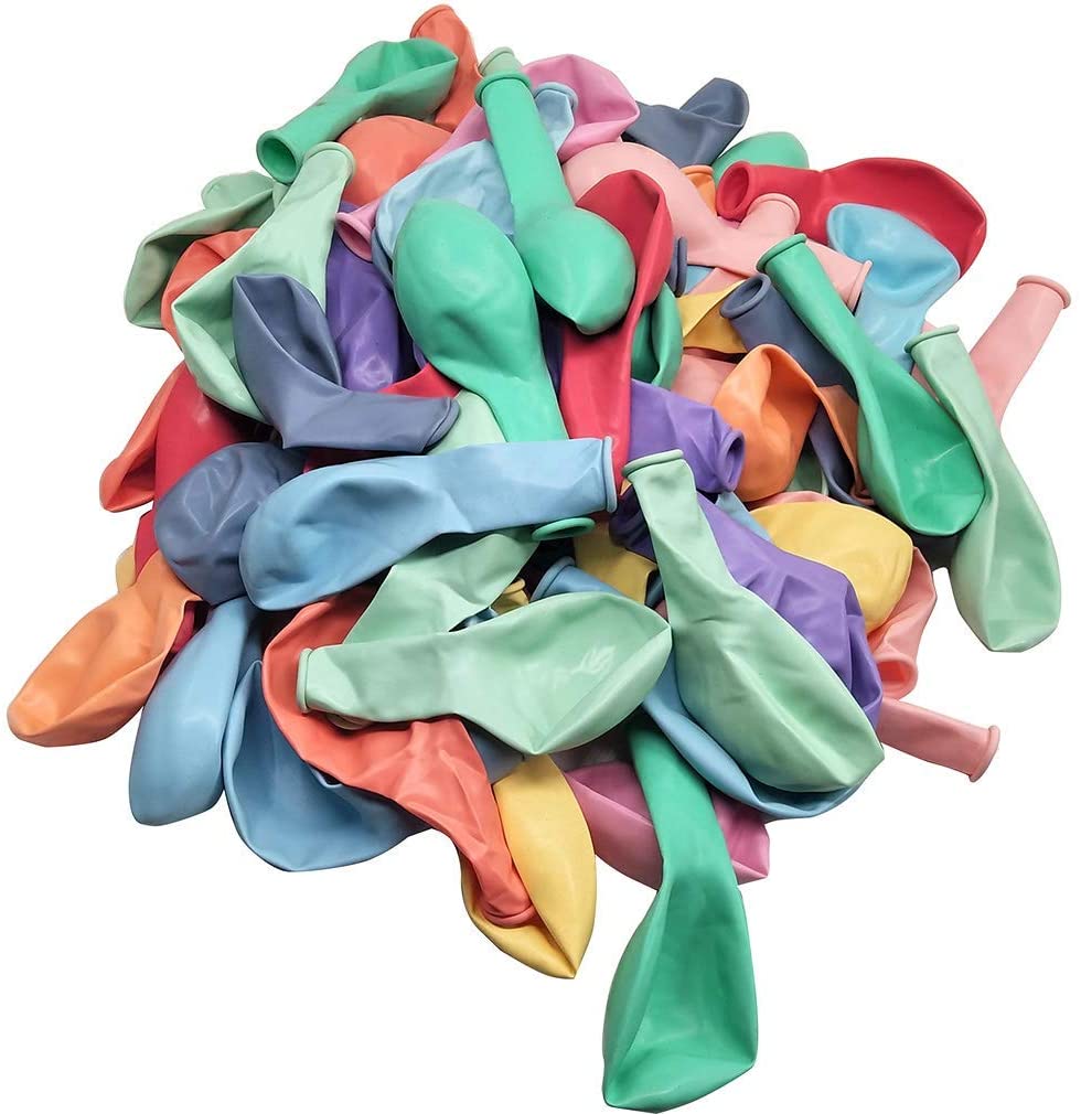 SKY-TOUCH 100PCS Macaron Latex Party Balloons,Candy Colored Latex Party Balloons For Wedding, Graduation, Kids Birthday Party, Christmas,Baby Shower, Party Supplies, Arch Balloon Tower