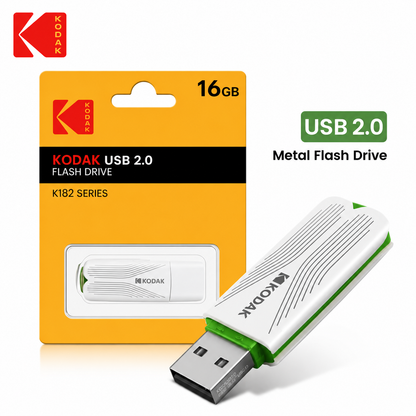 K182 USB 2.0 Flash Drive, Portable U Disk Memory Stick, High-Speed USB2.0 Storage, 16GB/32GB/64GB, with Leather Lanyard for Laptop, PC, File Transfer & Backup, Car, Office