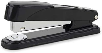 SKY-TOUCH Heavy-Duty Metal Stapler, Black, 50 Sheets Capacity, Stainless Steel, Adjustable Staple Selector, Anti-Slip Base, for Office & Home Use