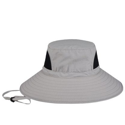 SKY-TOUCH Sun Hats Cap for Man : Unisex Bucket Hat with Waterproof Satin Beach Hats with Wide Brim Breathable golf caps with Adjustable Fit Gray