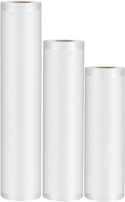 SKY-TOUCH 1Pack Vacuum Sealer Bags : Thickened Puncture Prevention Food Saver BPA Free for Sous Vide cooking Microwave Freezer Food Storage (15 * 500cm, 22 * 500cm, 28 * 500cm)