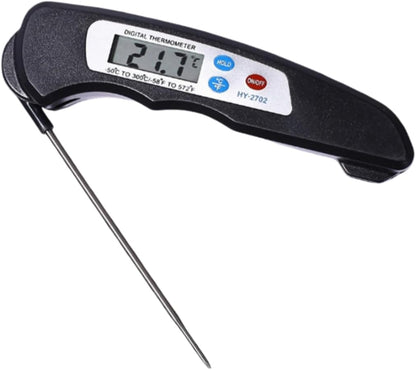 SKY-TOUCH Digital Meat Thermometer, Instant Read Waterproof Food Thermometer, Foldable Long Probe Food Cooking Thermometer with °F/°C for Kitchen, Cooking, Grill, Candy