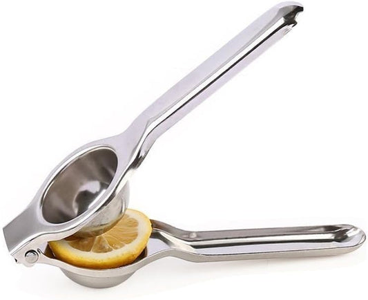 SKY-TOUCH Premium Stainless Steel Lemon Squeezer – Heavy Duty Metal Citrus Juicer for Lemons & Limes – Ergonomic Handheld Manual Press – Easy to Clean & Rust Resistant – Durable Kitchen Bar Tool