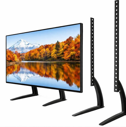 SKY-TOUCH Universal Tabletop TV Stand for 37-75" LCD LED Flat Screen TV Height Adjustable with VESA 200x200mm to 500x500mm Max Holds 55kg