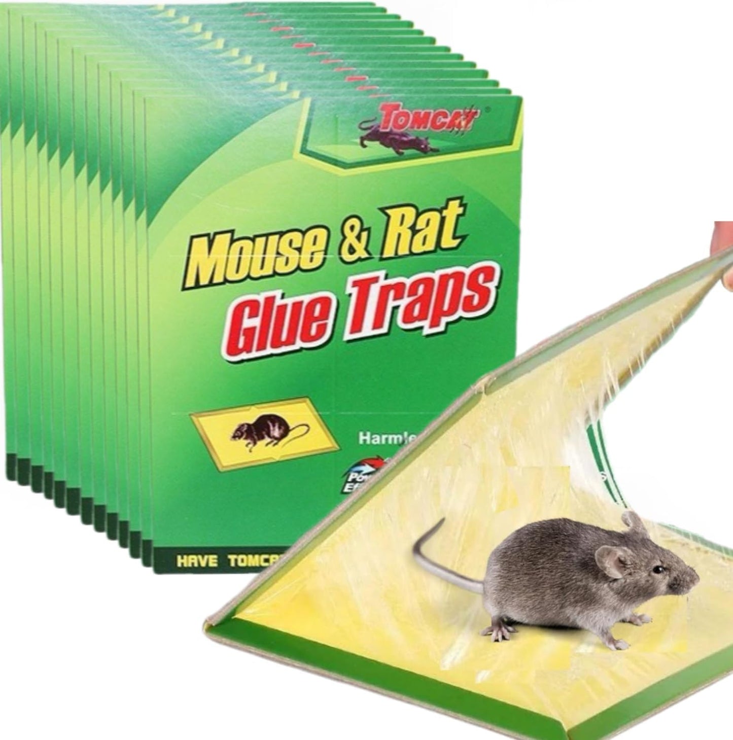 SKY-TOUCH 15pcs Mouse Glue Traps – Strong Adhesive Rodent Catcher, Powerful and Effective Mouse Sticky Boards for Home and Office Pest Control