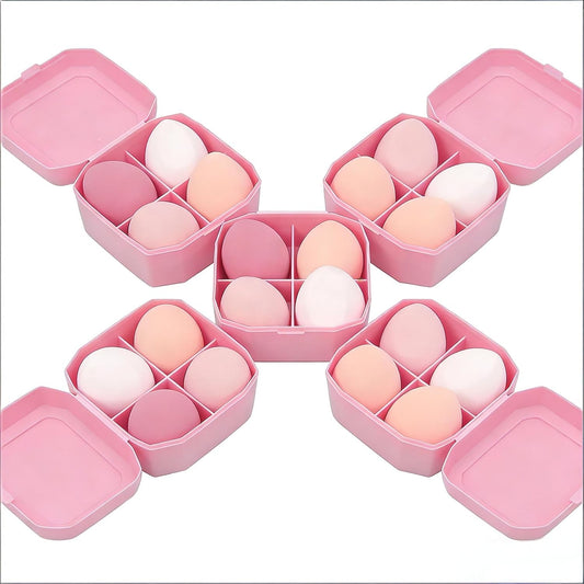 SKY- TOUCH 20pcs Make up Sponge Set，Emulsion Free Foundation Make-up Applicator，Suitable for Powders, Creams, And Liquids Soft Makeup Egg