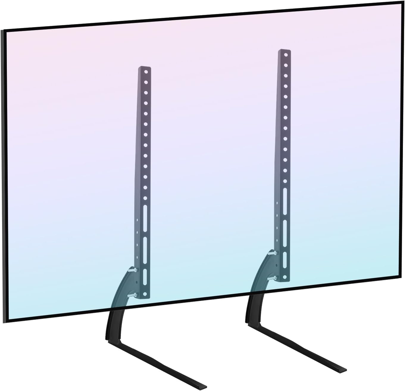 SKY-TOUCH Universal Tabletop TV Stand for 37-75" LCD LED Flat Screen TV Height Adjustable with VESA 200x200mm to 500x500mm Max Holds 55kg