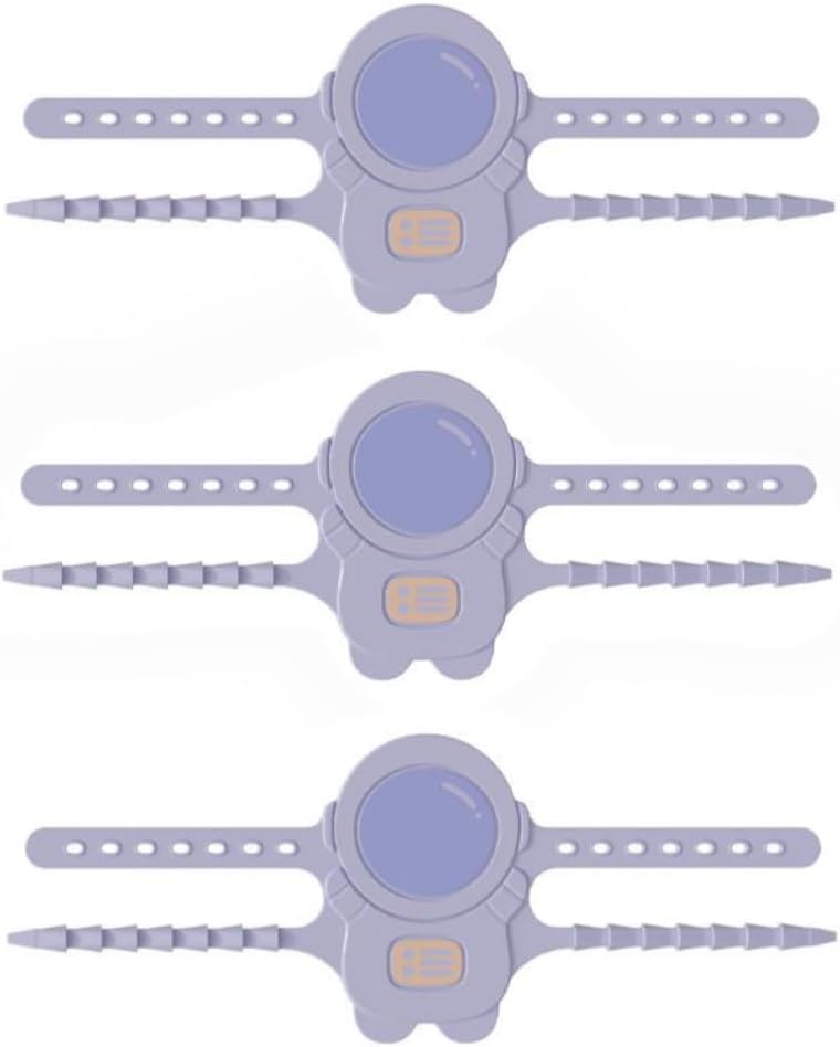 SKY-TOUCH 3PCS Silent Door Closer Cushion for Baby Rooms,Lock Buffer， Purple, Noise Reduction & Impact Protection, Soft Close for Quiet & Safe Doors