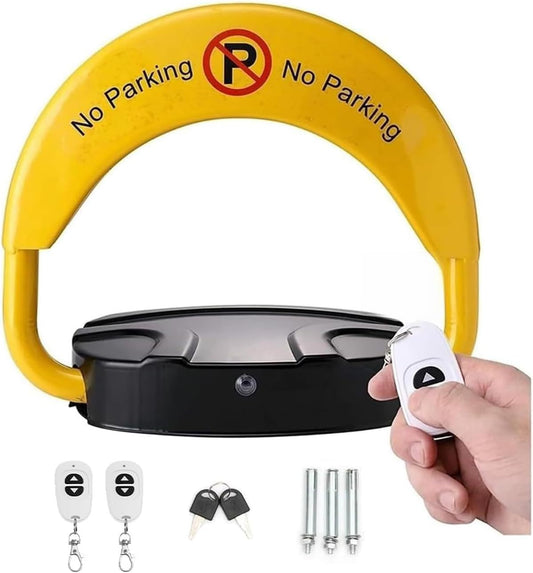 SKY-TOUCH Parking Lock, Remote Control Parking Lock, Parking Space lock, Folding Car Lock With Alarm Function, Suitable for Homes, Businesses, Offices, And Commercial Premises（Without Battery）