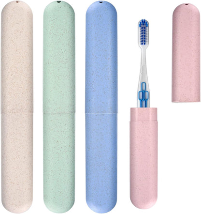 SKY-TOUCH 4PCS Travel Toothbrush Cases, Travel Toothbrush Cover Portable Replacement Toothbrush Holder for Hiking Camping Business Trip, 20x3cm