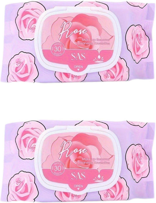 SKY-TOUCH Makeup remover wipes, gentle facial wipes, cleansing wipes, suitable for normal skin type, immediately remove cosmetics and impurities Alcohol Free, 60 Wipes（6 pack）