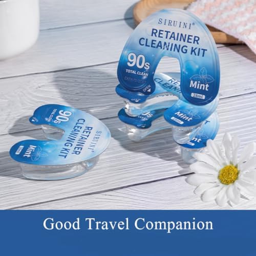SKY-TOUCH 30PCS Retainer Cleaning Kit - Disposable 28ml x 10 Vials (3 Boxes) - Portable Braces & Denture Cleaner - Travel-Friendly, Easy to Use