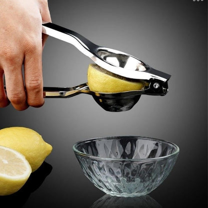 SKY-TOUCH Premium Stainless Steel Lemon Squeezer – Heavy Duty Metal Citrus Juicer for Lemons & Limes – Ergonomic Handheld Manual Press – Easy to Clean & Rust Resistant – Durable Kitchen Bar Tool