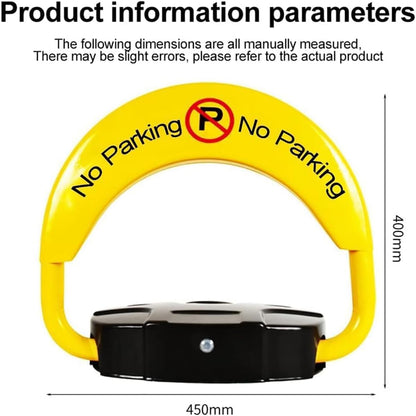 SKY-TOUCH Parking Lock, Remote Control Parking Lock, Parking Space lock, Folding Car Lock With Alarm Function, Suitable for Homes, Businesses, Offices, And Commercial Premises（Without Battery）