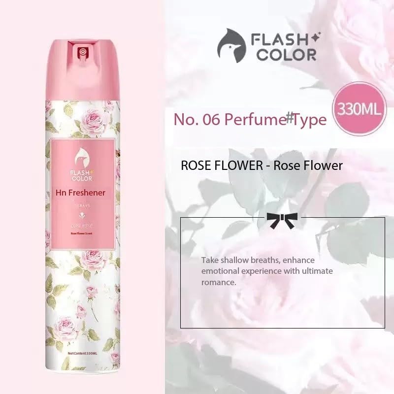 SKY-TOUCH Rose Blossom Air Freshener Spray 330ml - Long-Lasting Fragrance, Odor Neutralizer & Air Purifier for Home & Office