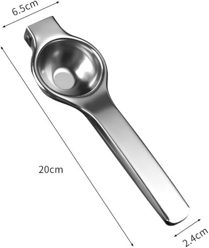 SKY-TOUCH Premium Stainless Steel Lemon Squeezer – Heavy Duty Metal Citrus Juicer for Lemons & Limes – Ergonomic Handheld Manual Press – Easy to Clean & Rust Resistant – Durable Kitchen Bar Tool
