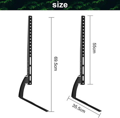 SKY-TOUCH Universal Tabletop TV Stand for 37-75" LCD LED Flat Screen TV Height Adjustable with VESA 200x200mm to 500x500mm Max Holds 55kg