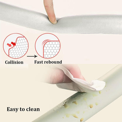 SKY-TOUCH Baby Safety Corner Guard – 4M Table Edge Corner Protector Strip + 8 PACK Baby Safety Corner Guard, for Furniture Edges & Corner Guard Cushion Set Child Protection Bumper Strip with Tape