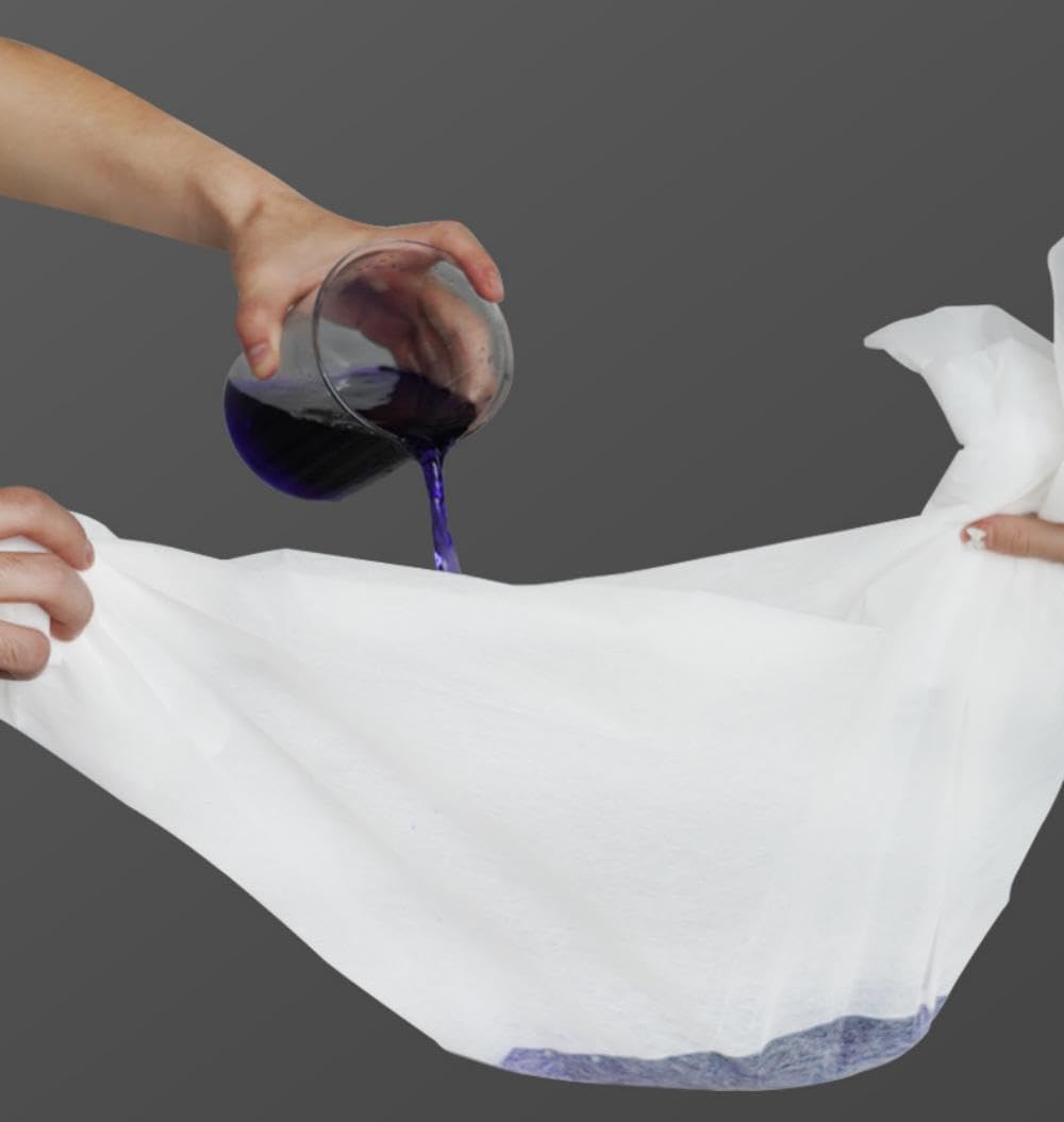 SKY-TOUCH 50Pcs Disposable Massage Table Sheets with Face Hole Waterproof & Oil-Resistant Non-Woven Bed Covers for Spa, Massage & Beauty Treatments, Breathable Hygienic & Comfortable (White 180*80cm)